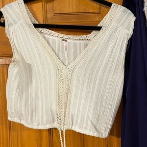 Free people boho crop top